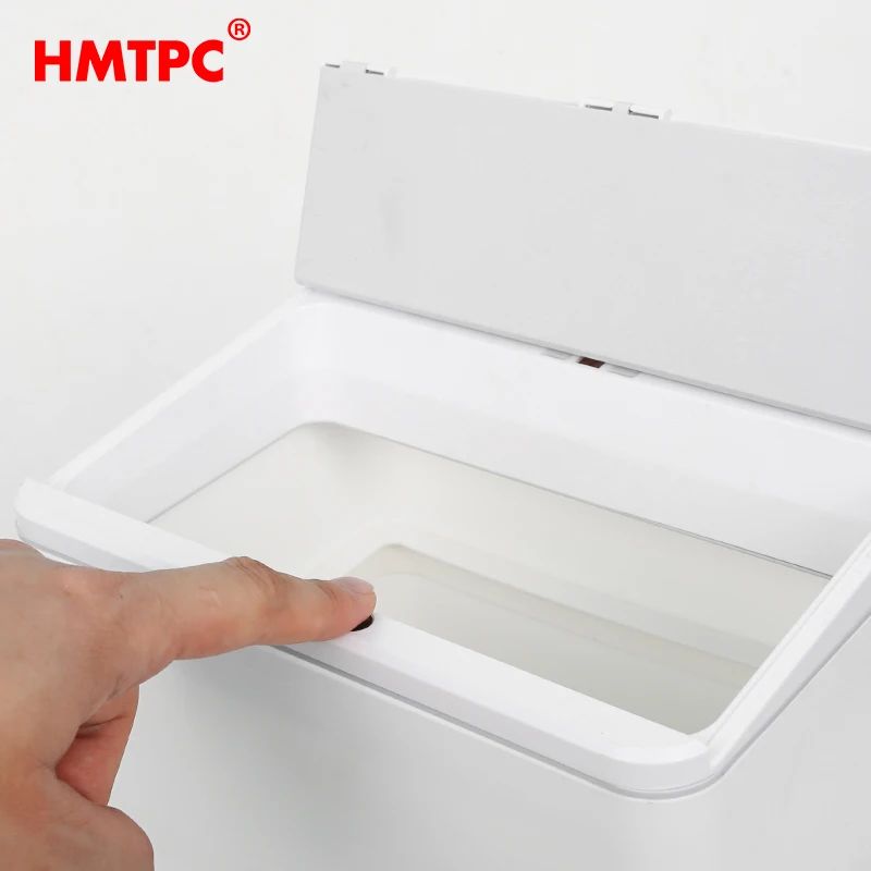 Double Opening Lid 17 Liter ABS Smart Sensor Plastic Waste Garbage Bin Indoor Trash Can Container Storage With Removable Battery