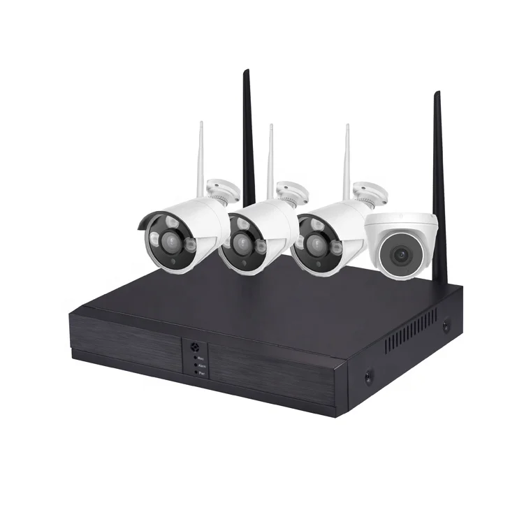 Face recognition Home Security h.265 1080P camera system cctv 4ch Wireless NVR Kit