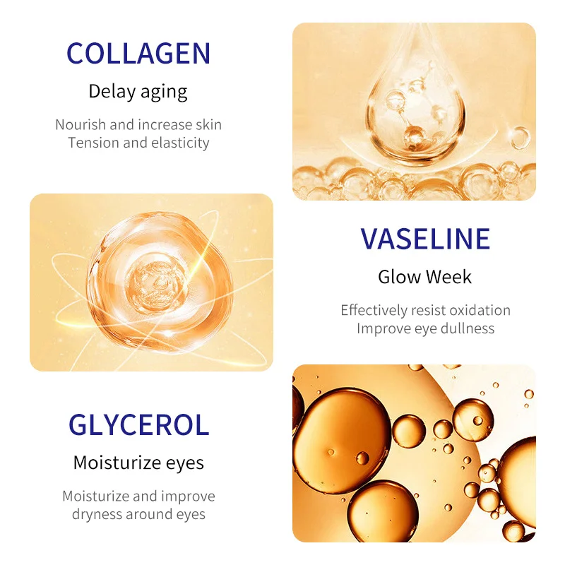 Custom Logo 15ml Snail Centella Under Eye Tightening Serum Lift Anti Wrinkles Anti Aging Collagen Peptide Eye Cream