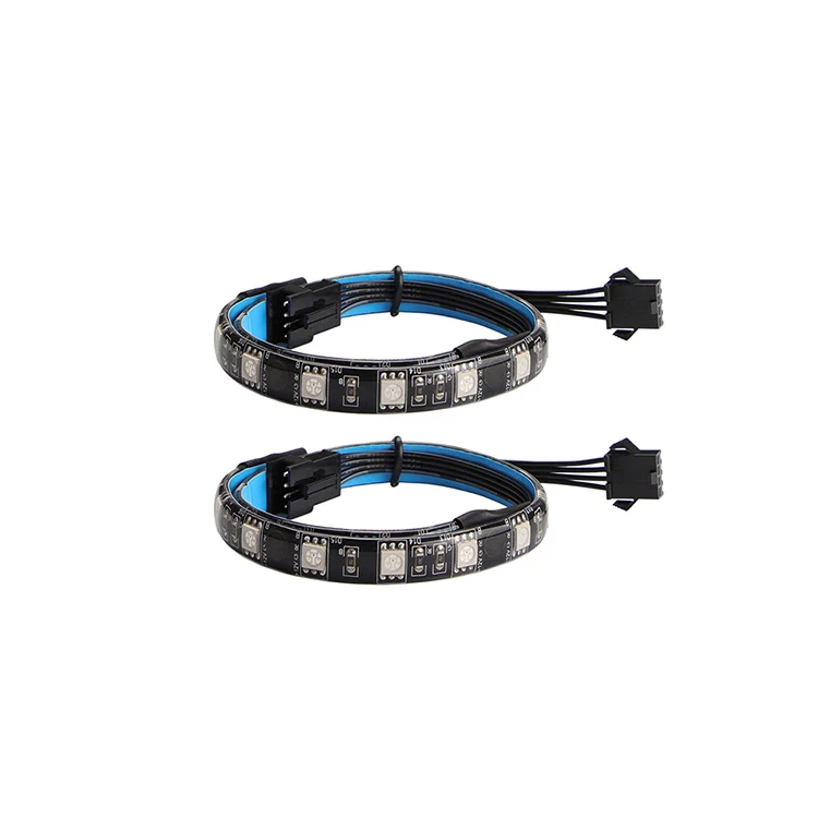 RGB LED Strip Light for Motherboard with 4 Pin RGB Header (+12V, G,R,B), Computer Case DIY Lighting for ASUS, Gigabyte, MSI