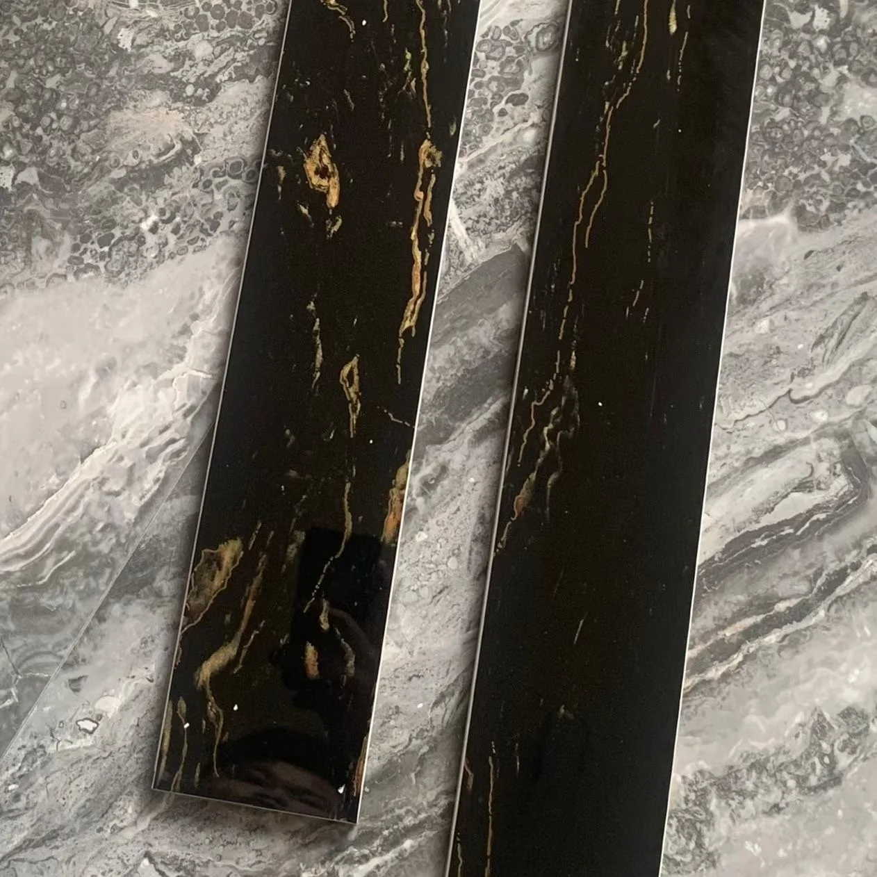 80*11 golden line skirting porcelain tile straight line accessory borders  for building material