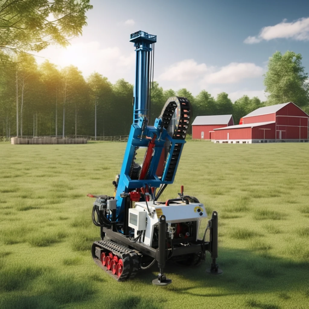 Customized Electric Hydraulic Portable DTH Rotary Drilling Rig Small Water Well Drill Machine Automatic Gear Core Home Use