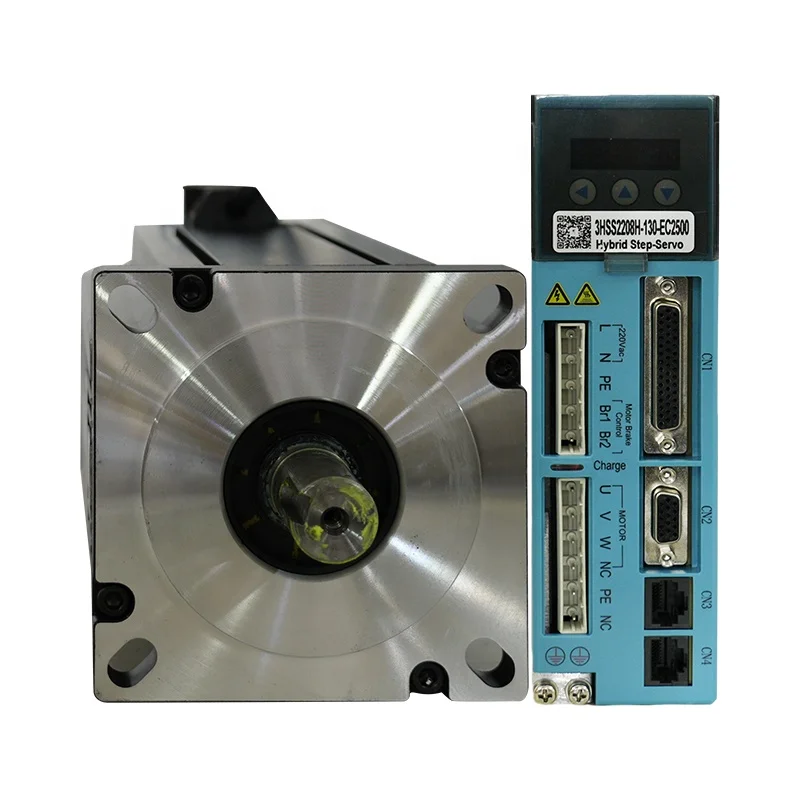 130J12250EC-2500+3HSS2208H-130 Customized 3 phase 6.8A closed loop stepper drive motor close loop hybrid set
