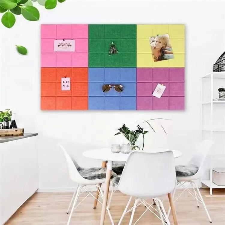 hexagon color 3D wall panel acoustic panel for wall decoration