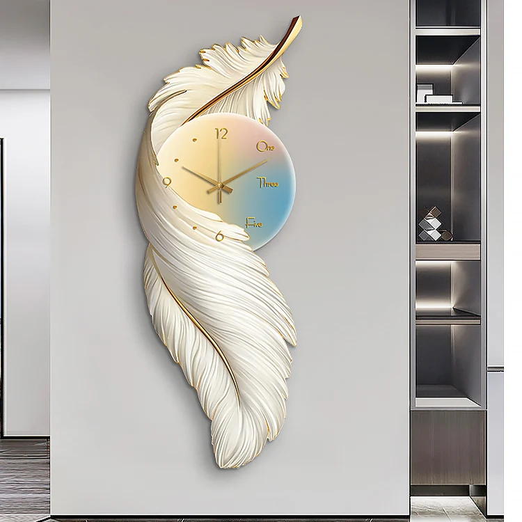 Modern Luxury Wall Art With Led Lights Acrylic Uv Printing Ideas Lamp Mural Luminous Led Light Painting With Clock