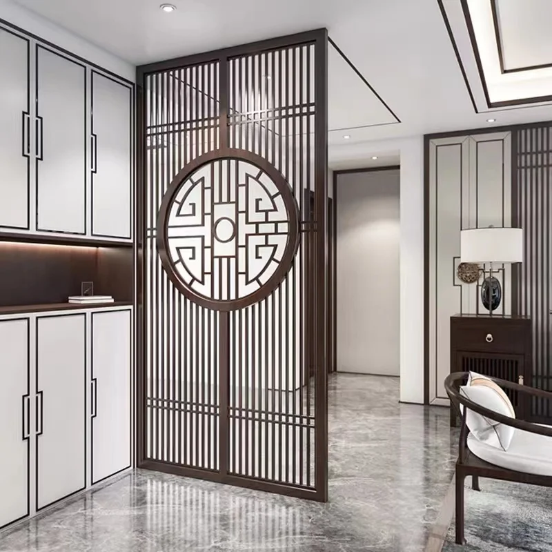 Hot Sale Laser Cut Metal Screen Stainless Steel Hotel  Decorative Room Dividers Partition