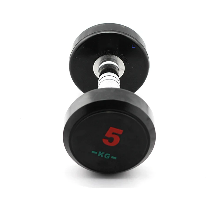 lb kg black  PU Urethane VInyl  TPU CPU PVC Round  Rubber Dumbbells
