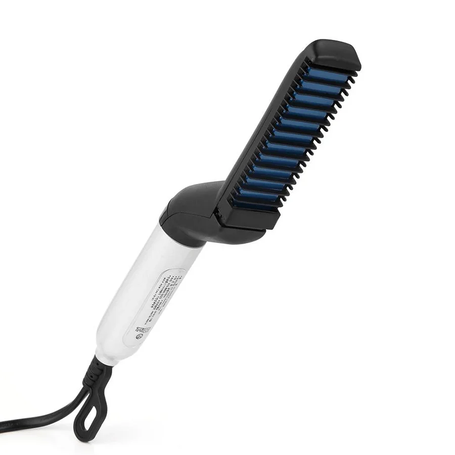 Multifunctional Men Beard Straightener Portable Quick Heating Electric Hot Hair Beard Brush Anti-Scald Beard Style Comb for Man