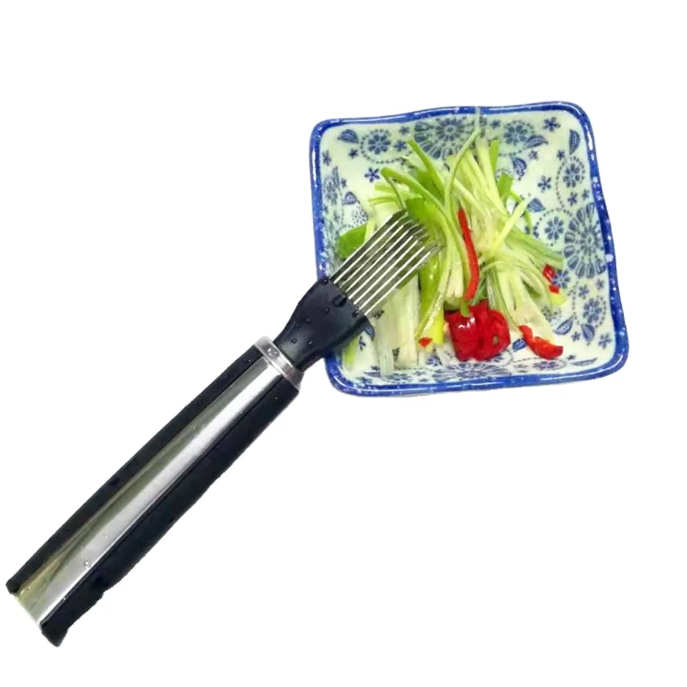 Multi-functional Stainless Steel Kitchen Knives 3 Layers Scissors Sushi Shredded Scallion Cut Herb Spices Scissors Cooking Tools