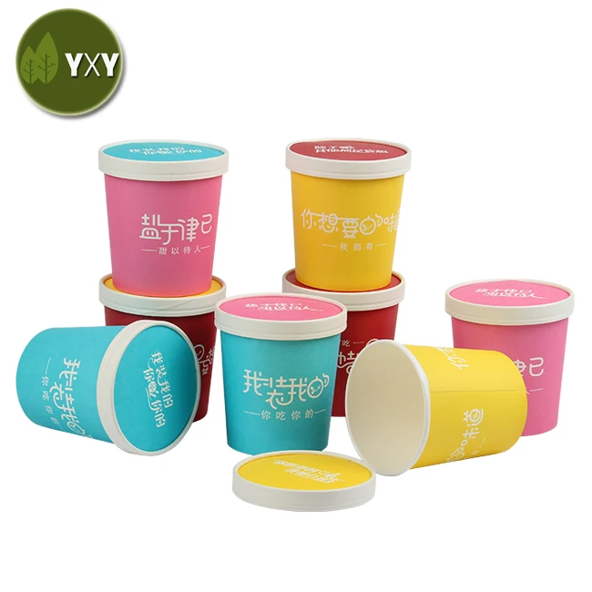Get!!! Eco-friendly Custom Logo Kraft Paper Bowl Cup with Paper Lid