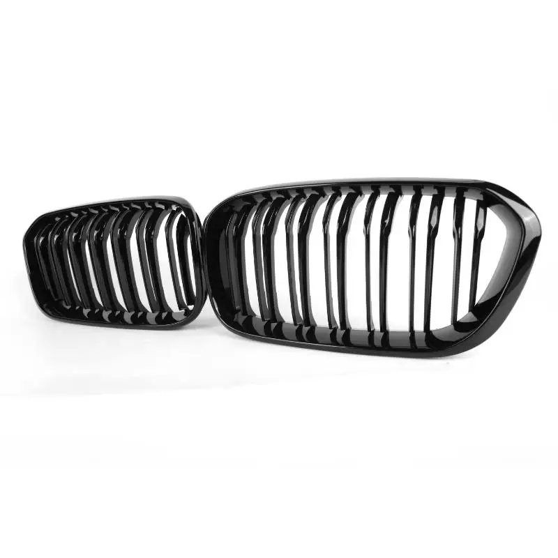 New ABS glossy black radiator grill  double slat grille front bumper grille for BMW 1 series F20