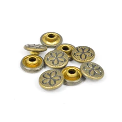 eco friendly sustainable factory stock dyeable enamel optional variety colorful custom button and rivets for kids clothing