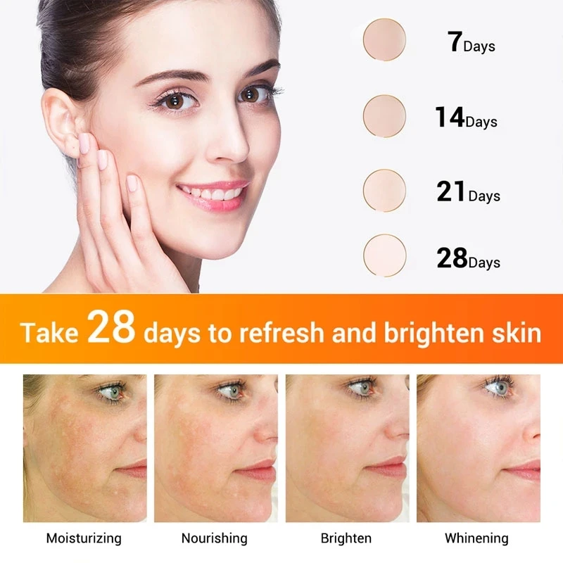 Private Label Vitamin C Anti Aging Skin Bleaching Cream Dark Spot Removing Face Whitening Cream