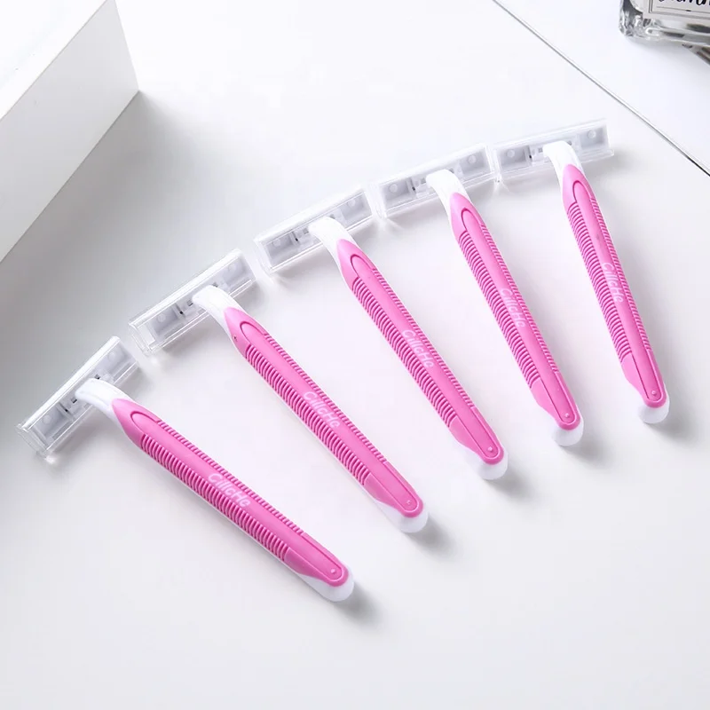 4pcs/set  disposable lady safety eyebrow razor High Quality ldouble edge razor blade for Body Beauty shaver for women