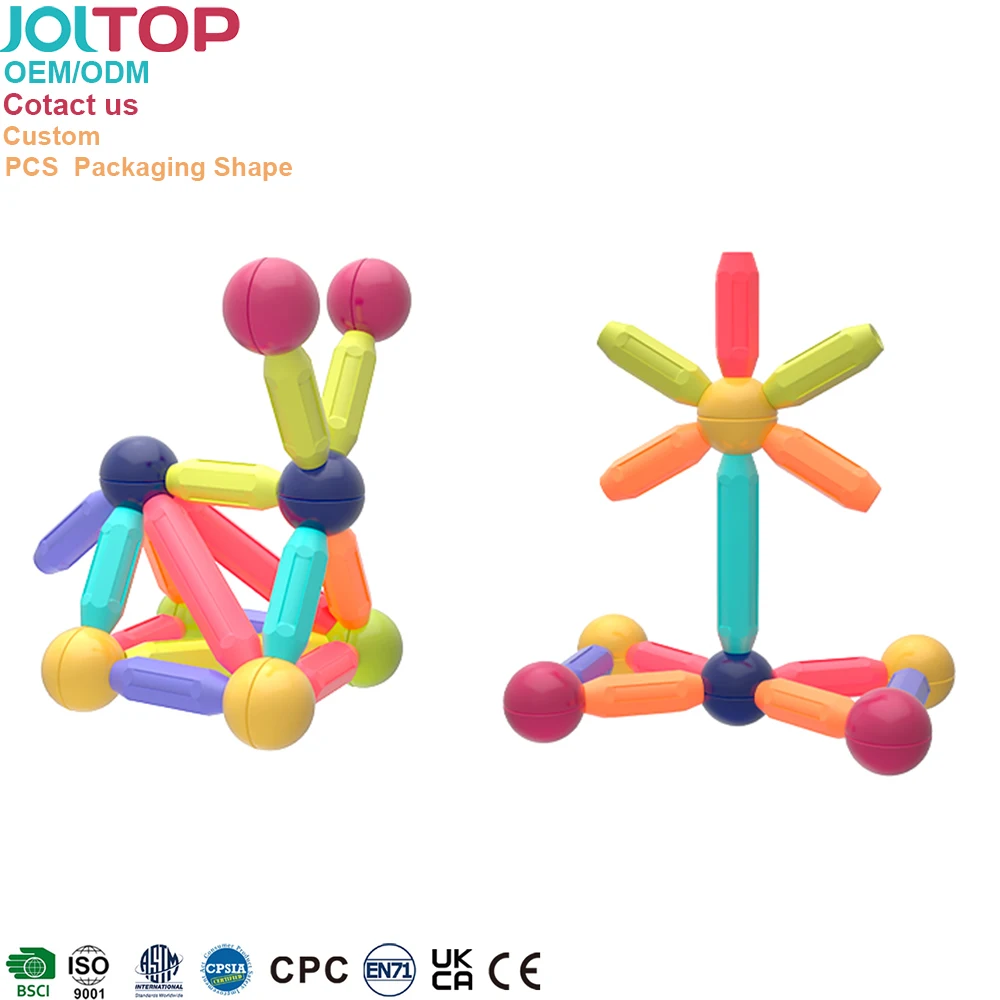 108 pcs Magnetic Stick Building Blocks Toys Games Magnetic Sticks and Balls 3D Magnetic Stick Building for kids