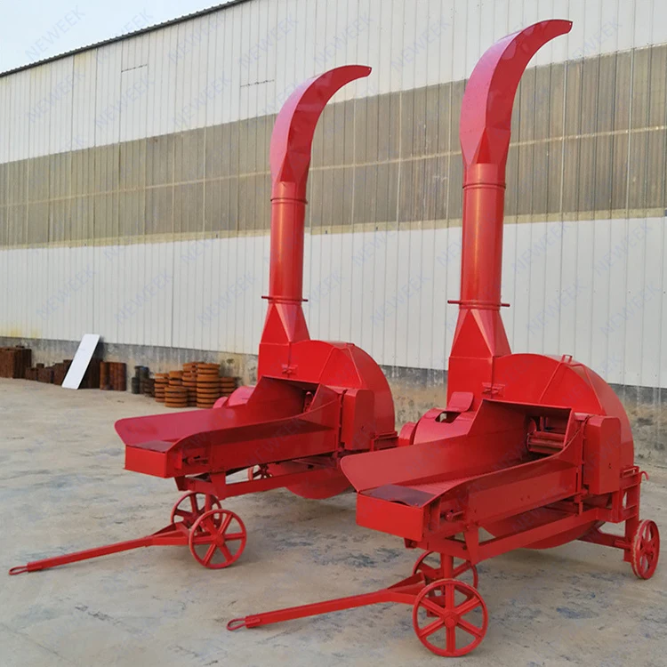 NEWEEK Africa PTO Driven Straw Softening Cattle Feed Forage hay Grass Chopper Chaff Cutter Machine