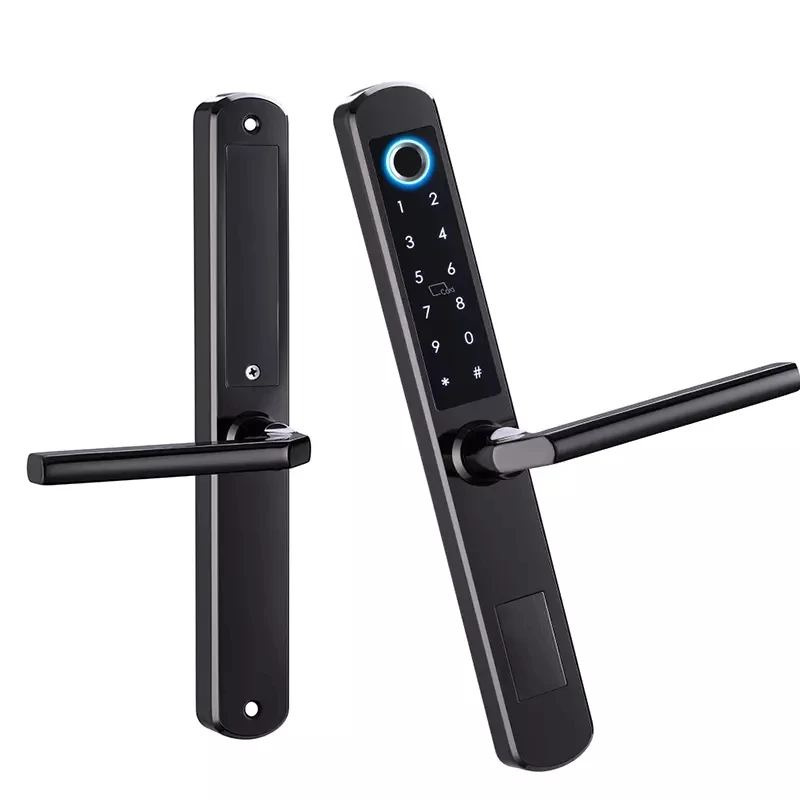 Tuya TTlock Key Card Keypad Digital Safe Lock Latch Biometric Fingerprint WiFi Smart Handle Door Lock