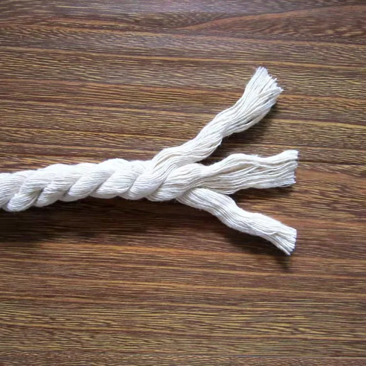 Customized 5mm-20mm Natural Colorful 3-strand Twisted Cord Cotton Rope Macrame Cord for Bag Wall Hanging Plant Hangers