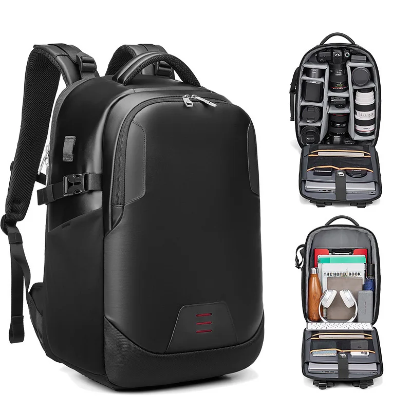 Nylon Travel Waterproof Large Custom SLR Video Bag Laptop Vintage Digital Dslr Camera Backpack for Photography