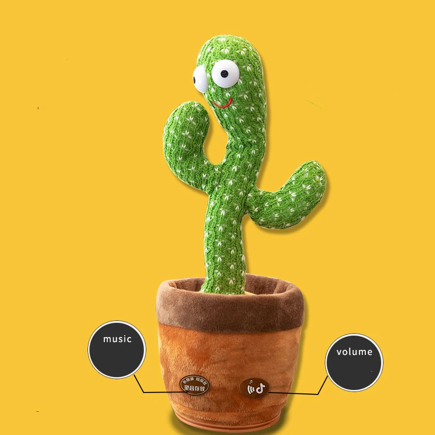 New design Singing Dancing Cactus Toys Soft Plush Electric Toys Stuffed dancing cactus Toy
