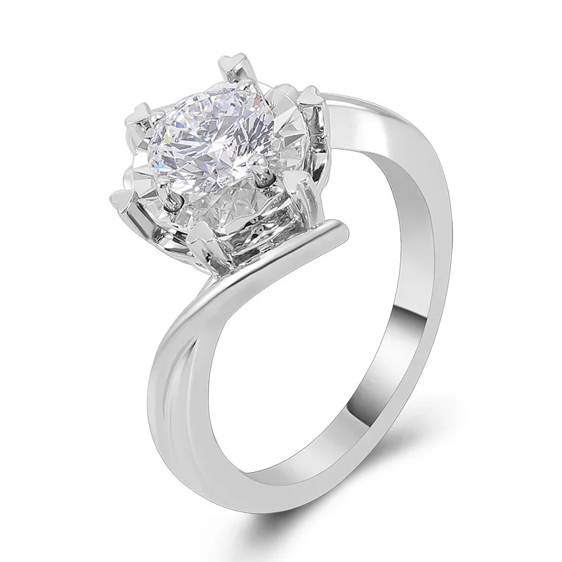 Customized Round Cut Lab Grown Real Diamond Married Ring IGI Certified VS1 IDEAL For Wedding