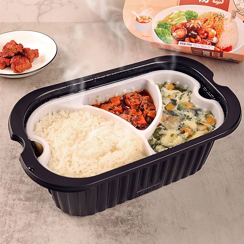 Оптовая продажа 459 г легкого самонагревающегося риса с овощами и супом/мгновенного самонагрева