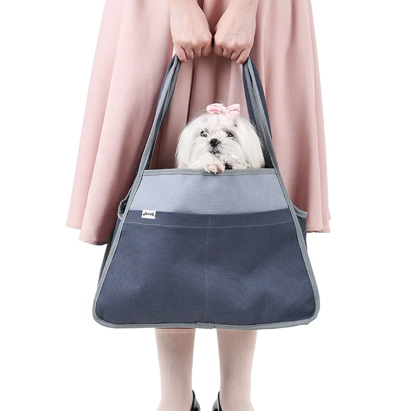 OEM Walking Outdoor Travel Pet Tote Leisure Style Canvas Puppy Dog Carrier Bag dog carrier cat carrier bag dog travel bag