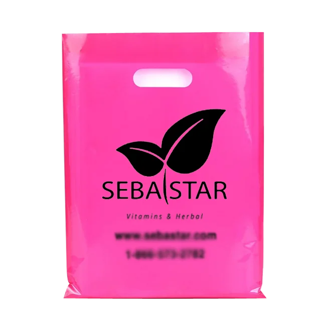 Printed Custom Made Shopping Bag Cheap Custom Shopping Plastic Bags For Gift Store