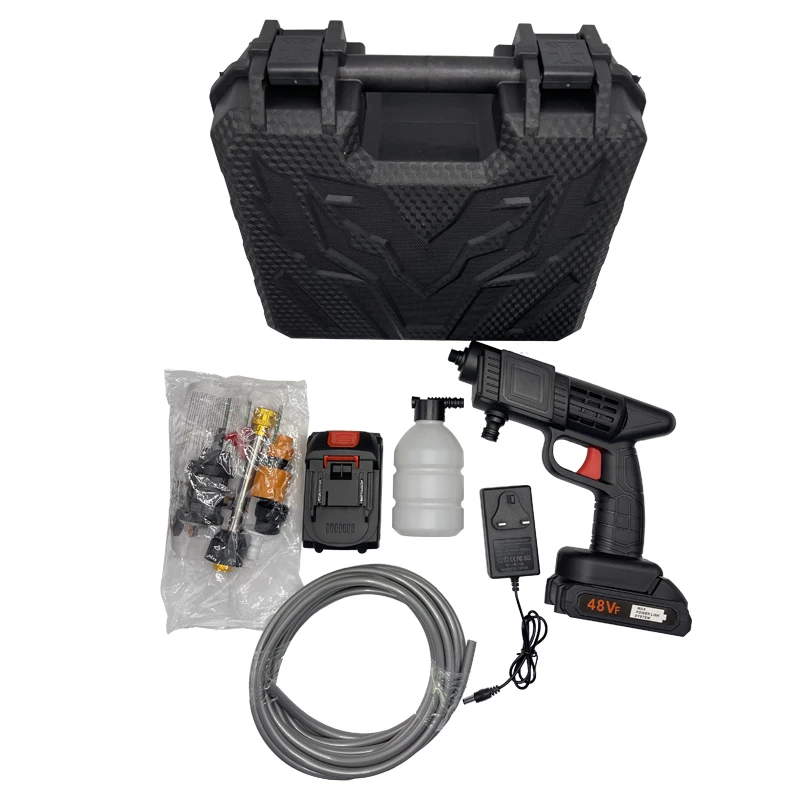 Battery-Powered High-Pressure 10M Electric Sprayer Cordless Water Gun for Garden & Car Wash Cleaning