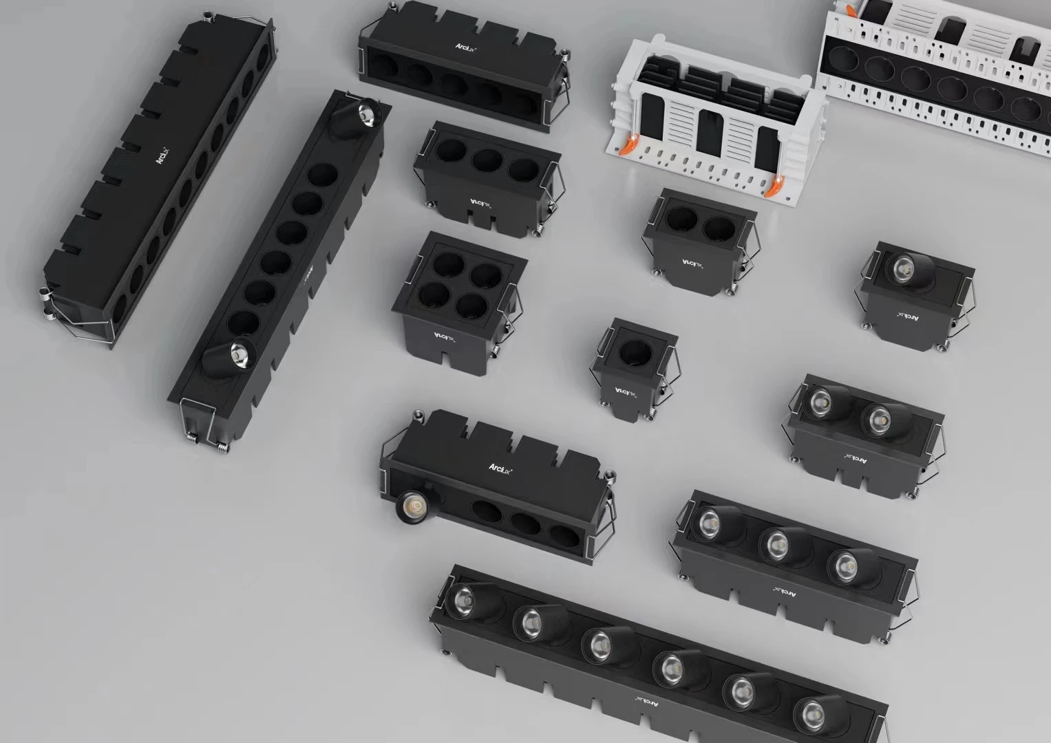 Arcllux 3 Вт фаза 0-10 В Triac DALI с регулируемой яркостью квадратный Точечный светильник безразмерный алюминиевый внутренний встраиваемый потолочный