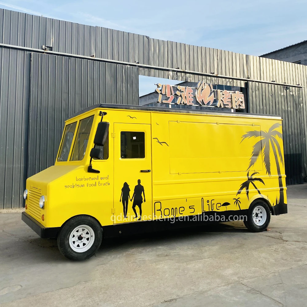 ice cream food truck fully equipped catering coffee trailer fast food trailer usa electric mobile food truck for sale