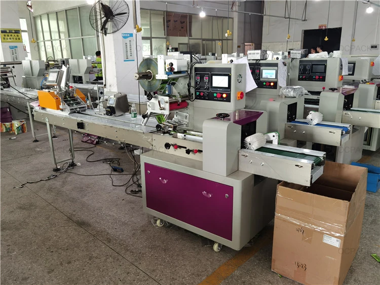 Horizontal Automatic High speed Sim Card Feeder Paper Plastic Bags Packing Machine With Counter