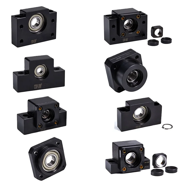 COUP-LINK High precision Ball screw Durable and wear-resistant end support unit lock nut circlip BK BF FK FF EK EF support unit