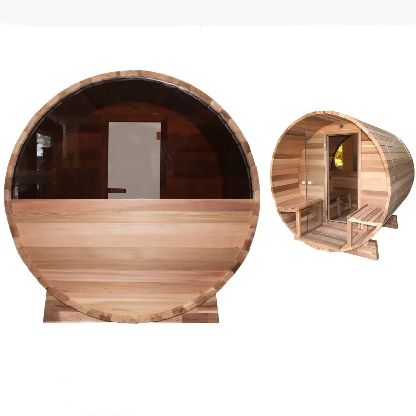 Best Seller Outdoor Saunas For Backyard Outdoor Sauna Room Cedar Barrel Sauna Bath For Commercial/Home