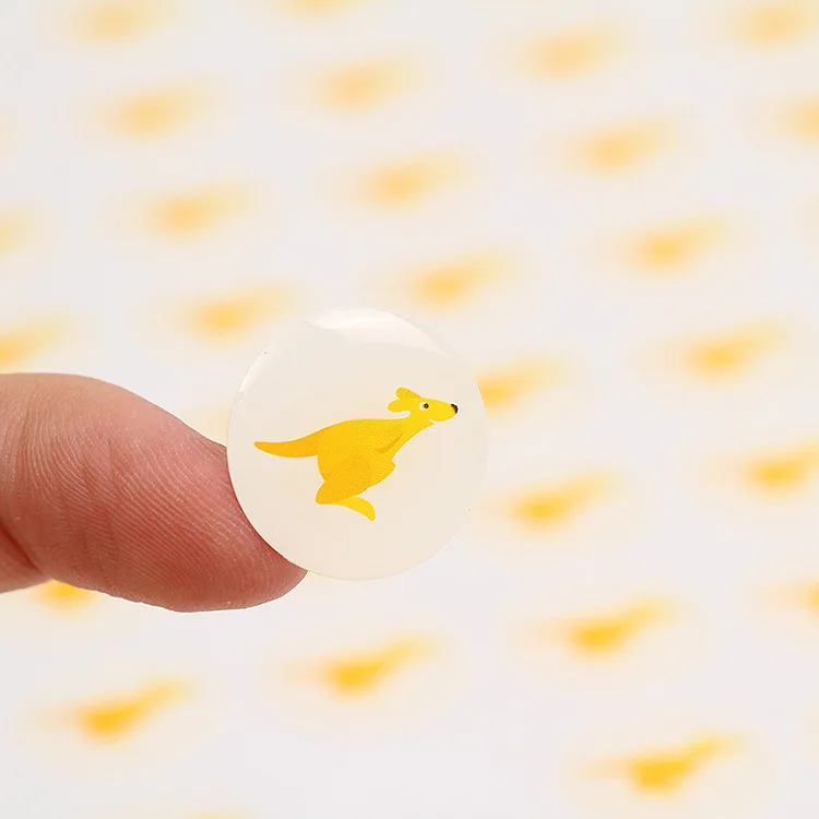 Etsy hot sale round epoxy resin label adhesive label for car custom design doming sticker cheap price