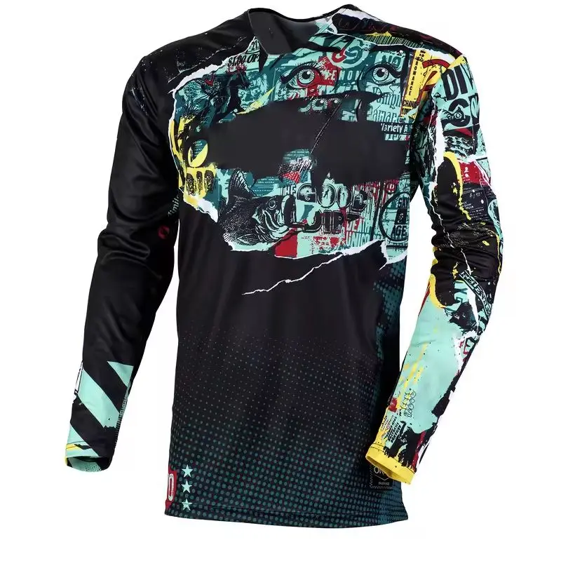2022 Custom Men Team Motorsport GP Summer Quick Dry Shirt Racing Jersey Long Sleeve Shirt Clothing Motorcycle Jersey T-Shirt