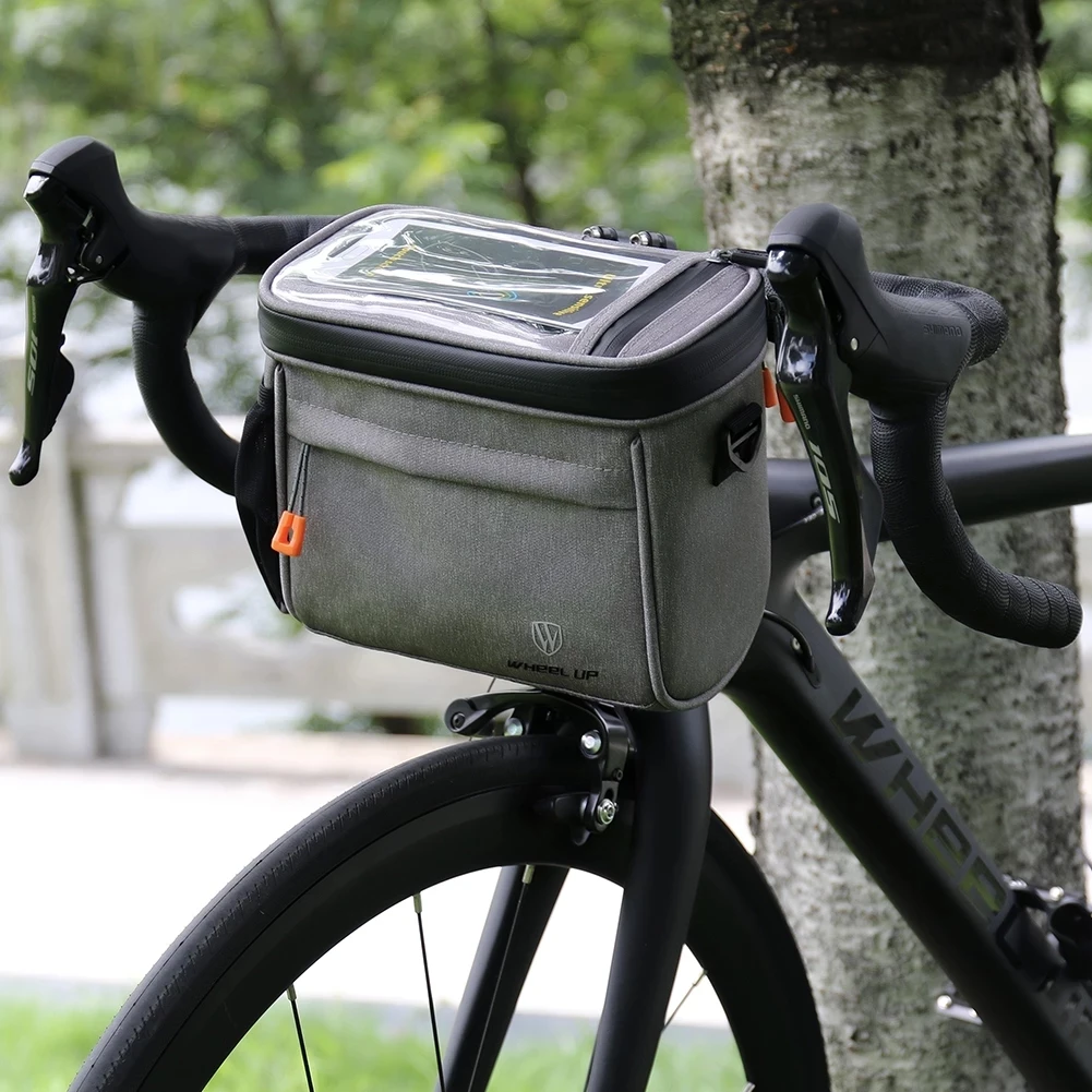  Сумка для велосипеда MTB велосипедные аксессуары ванной комнаты с дождевик 4.2L велосипедный руль фронтальным сенсорным экраном панье