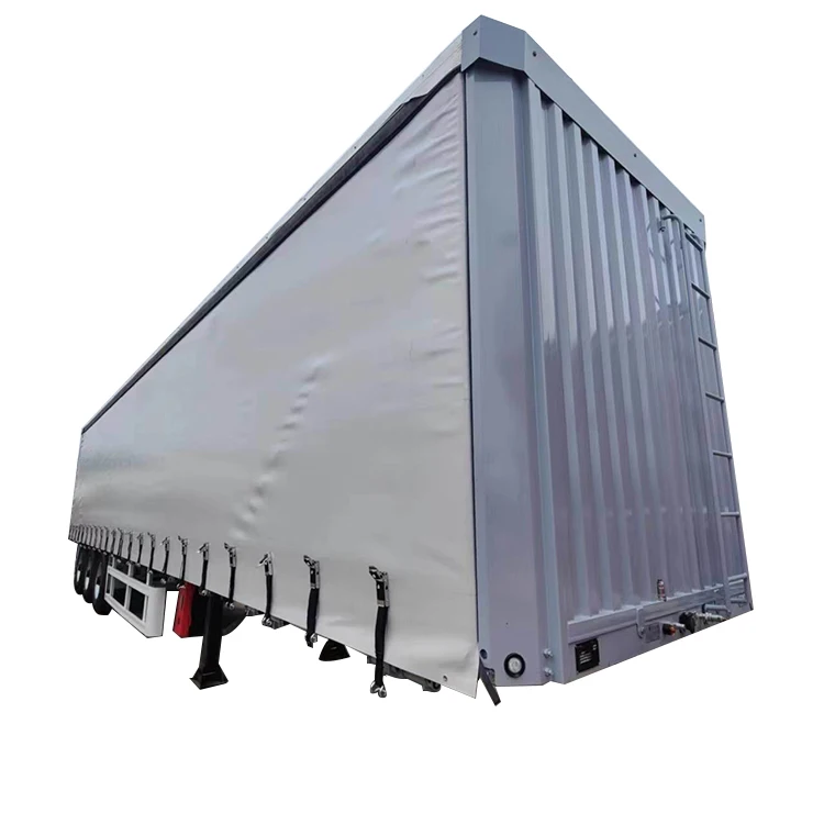 Russia OTTC Certified Semi-Trailer Top Enclosed Box Body with Curtain Side Steel Material Cargo Van Truck