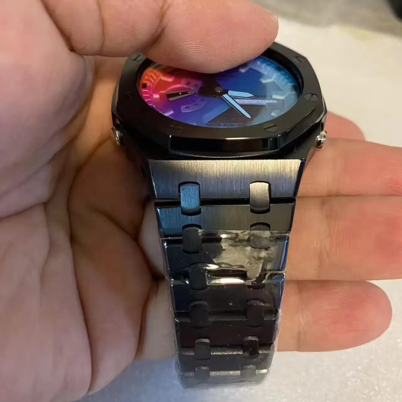 Customization Metal Steel Band  watches for g series shock  bracelet ga2100 Modified Parts Change Case Strap bands
