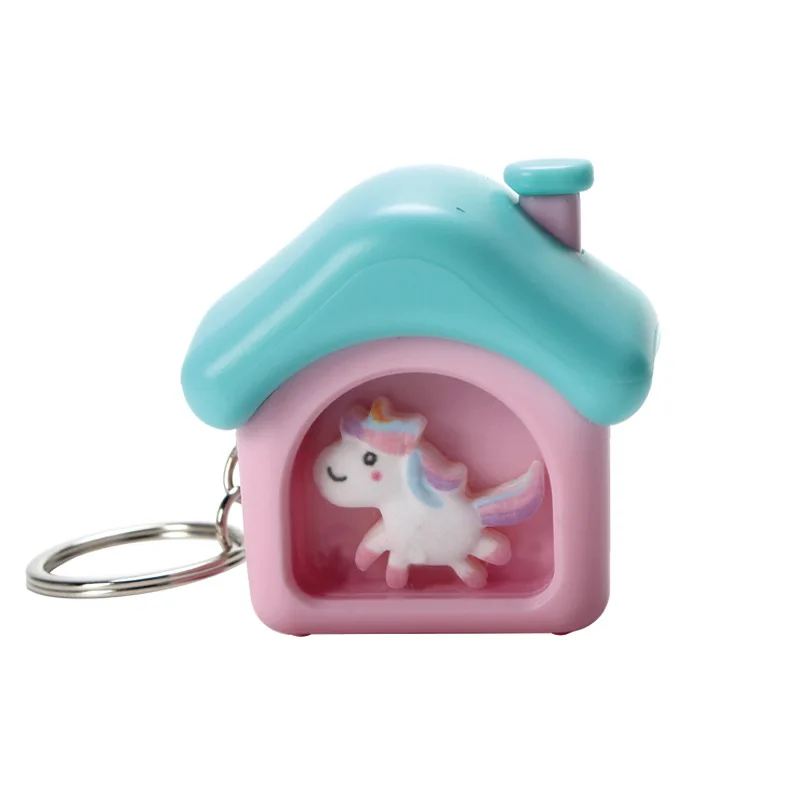 SJ230104 Капсульная игрушка 3D пластиковый мини-брелок для дома со светодиодным фонариком и звуком детские игрушки