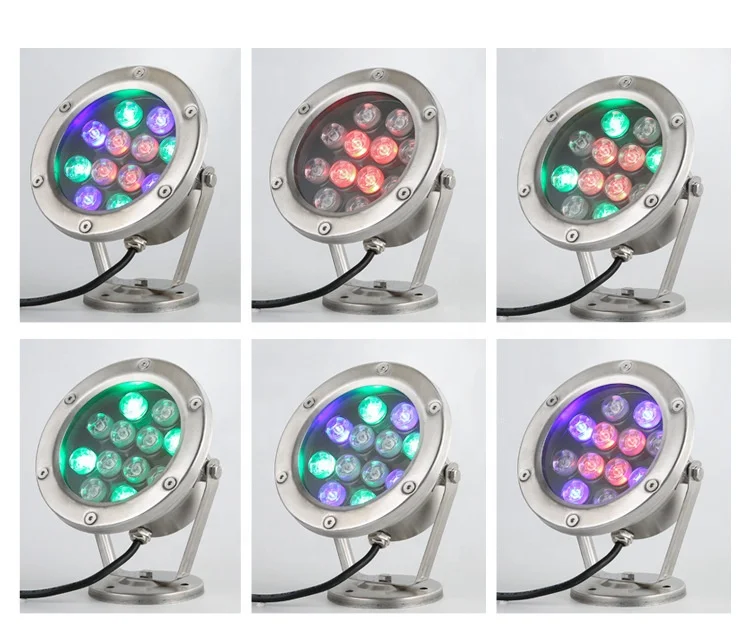 Underwater, pool, fish pond, fountain, waterproof, colorful spotlights, fish tank lights LED pool lights