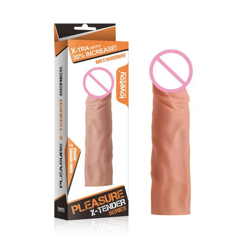 Dildo Penis Sleeve Comdom Penis Extender Sleeve Reusable Condoms Rubber Dick Male Cock Extender Dildo Enhancer for Men