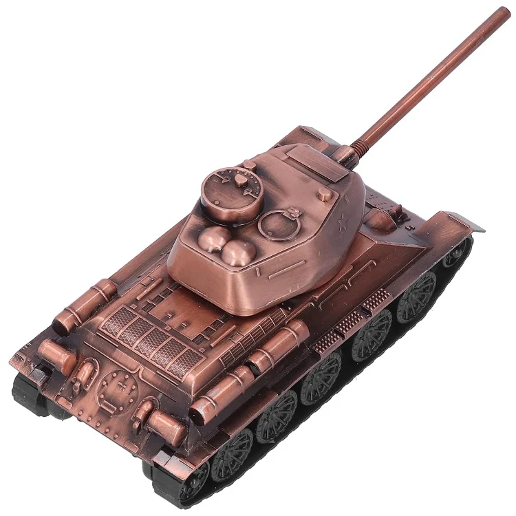 Tank Model Decoration Zinc Alloy Multi Purpose Retro Design Wear Resistant Military Tank Ornaments Gifts Souvenirs Collections