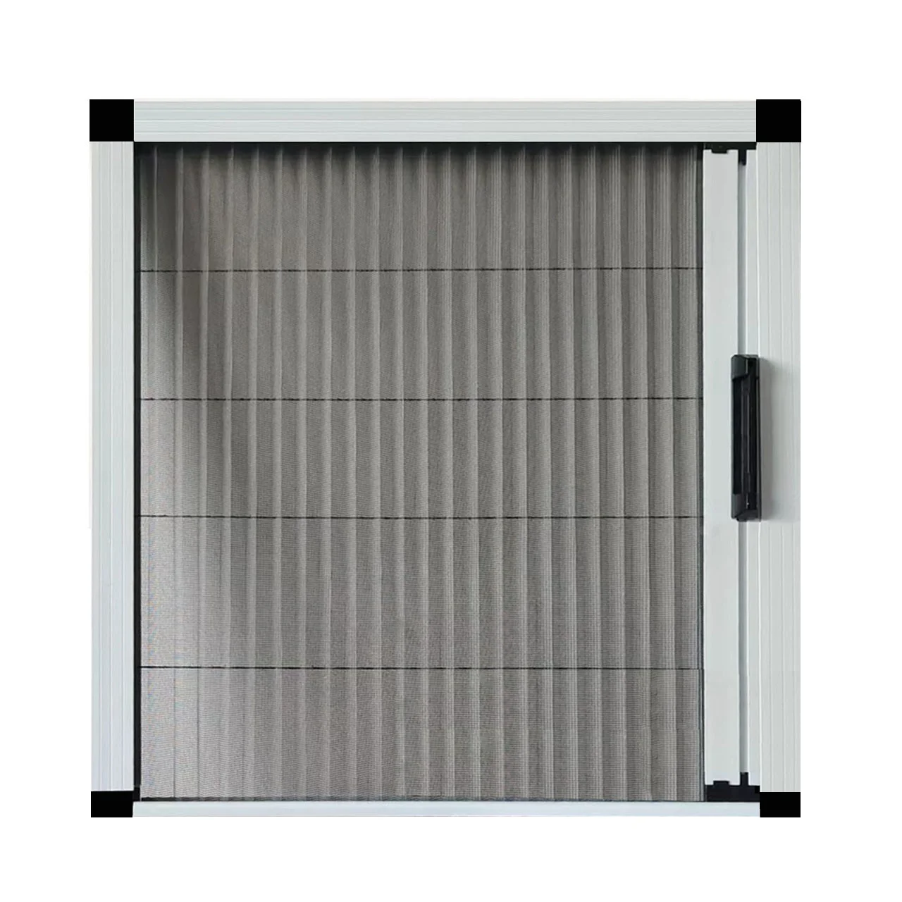 Customized Retractable Fly Proof Aluminum frame Roller Screen Window Mosquito Net folding Window Screen slding door