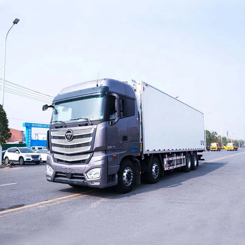 Foton AUMAN Heavy Duty 8x4 25Ton 30Ton Refrigerator Truck Freezer Box Truck for Meat and Fish Transport
