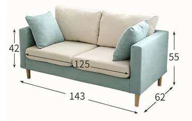 office furniture nordic italian apartment minimalism living room bedroom esigns loveseat fabric sofa