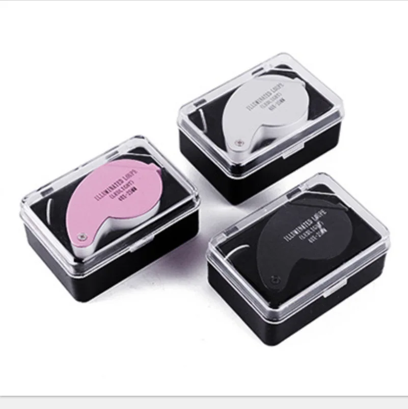 MG21011 Folding White LED Illuminated Loupe Jewelry Magnifier Magnifying Glass