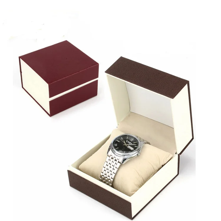 Dual Wooden Auto Watch Winder Box Plastic single watch storage packing box