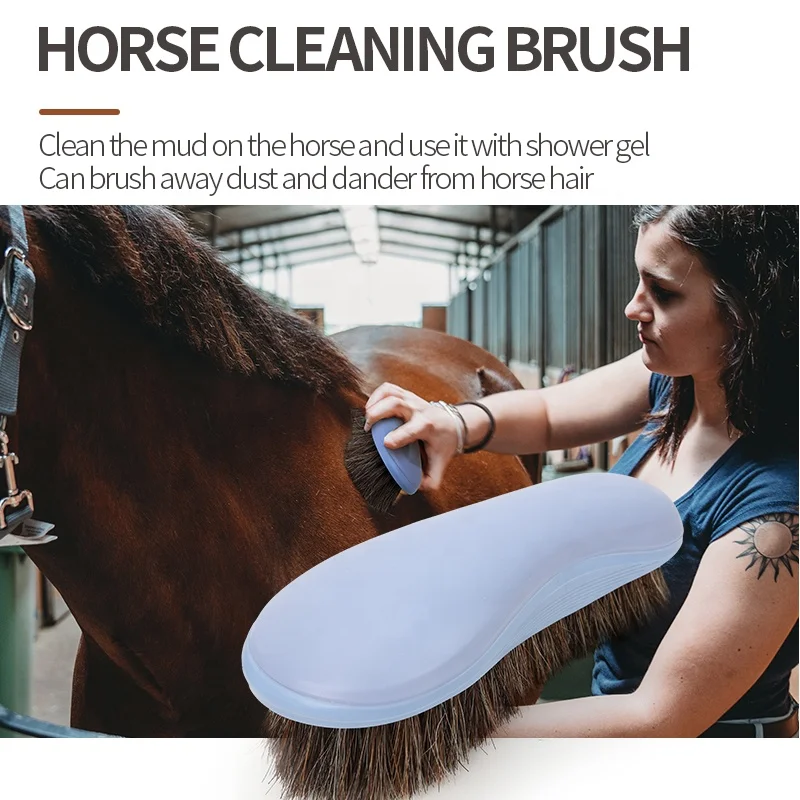 Factory Wholesale Custom Logo Horse Hair Sisal Horse Grooming Brush