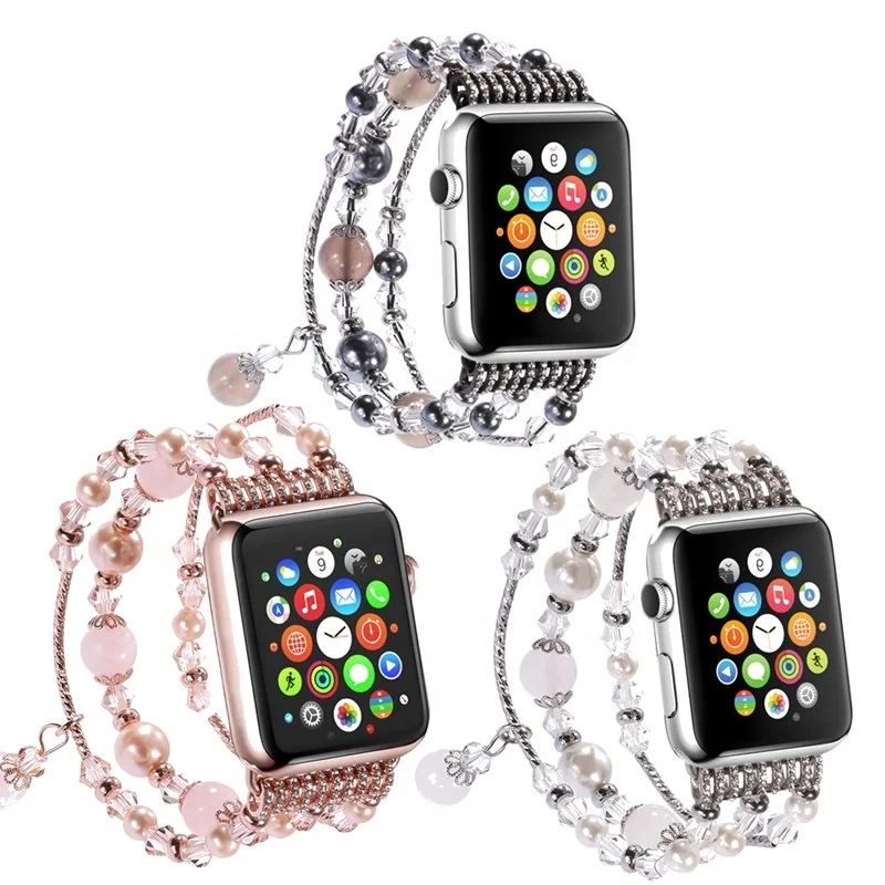 Woman Jewellery Bracelet Watch Band  for Iwatch 38mm 40mm 42mm 44mm  Luxury Bling Women Designs watch bands